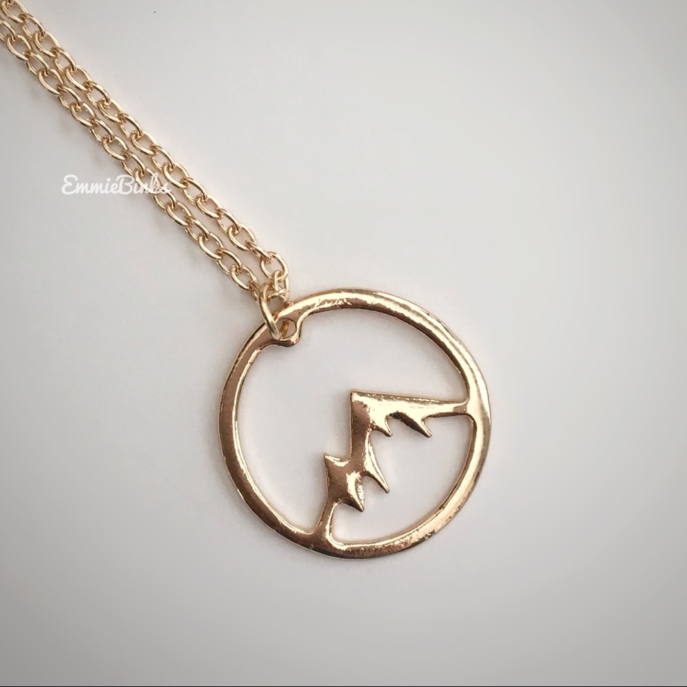 ✨3for$38✨ New FP Wanderlust Mountain Explore Pendant Necklace | Travel - Picture 11 of 14